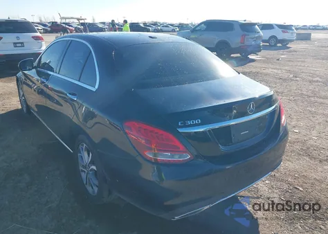 2017 Mercedes-Benz C 300 from USA, damaged, VIN 55SWF4JB2HU214838